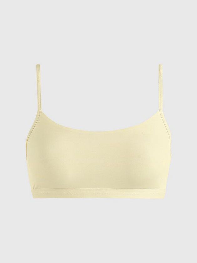 Calvin Klein USA String - Form To Body Womens Bra Yellow 9536014-NX